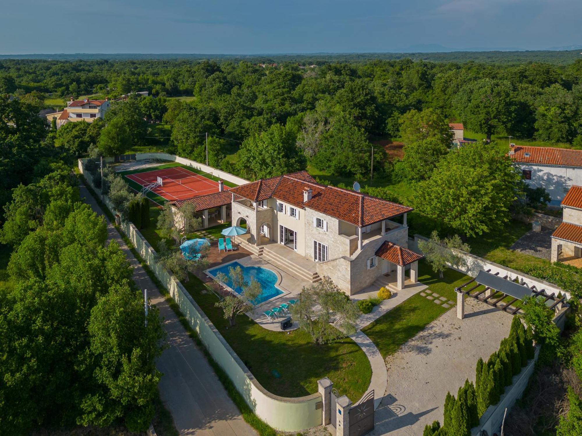 Villa Ortensia Mit Beheiztem Pool By Istrialux Svetvinčenat Extérieur photo